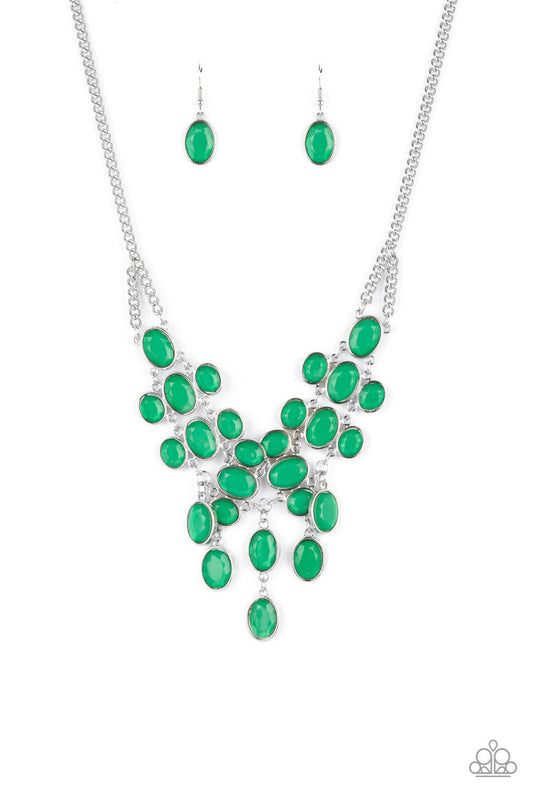 Paparazzi Serene Gleam - Green Necklace