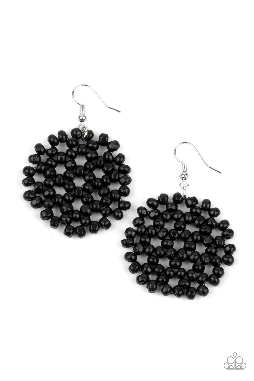 Paparazzi Summer Escapade - Black Earrings - Pusher P