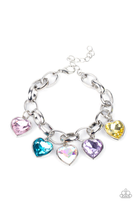 Paparazzi Candy Heart Charmer - Multi Bracelet - Pusher P