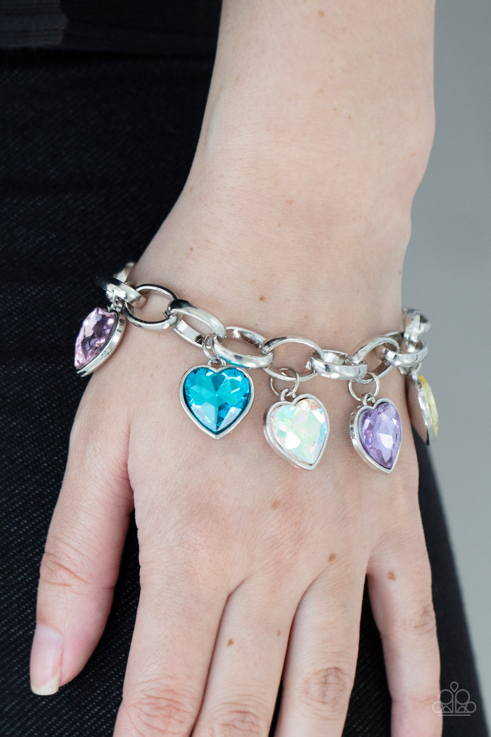 Paparazzi Candy Heart Charmer - Multi Bracelet - Pusher P