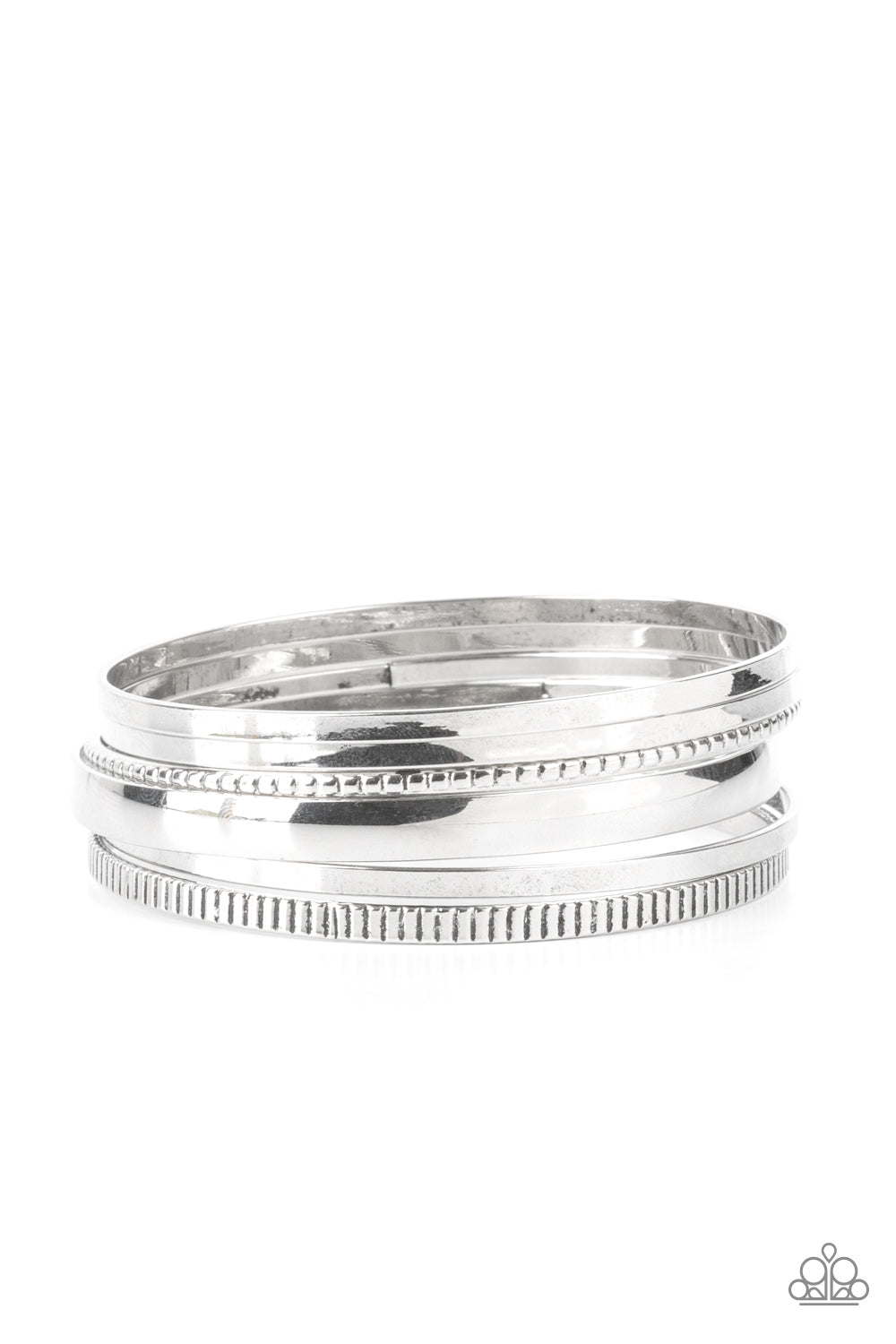 Paparazzi Gliding Gleam - Silver Bracelet - Pusher P
