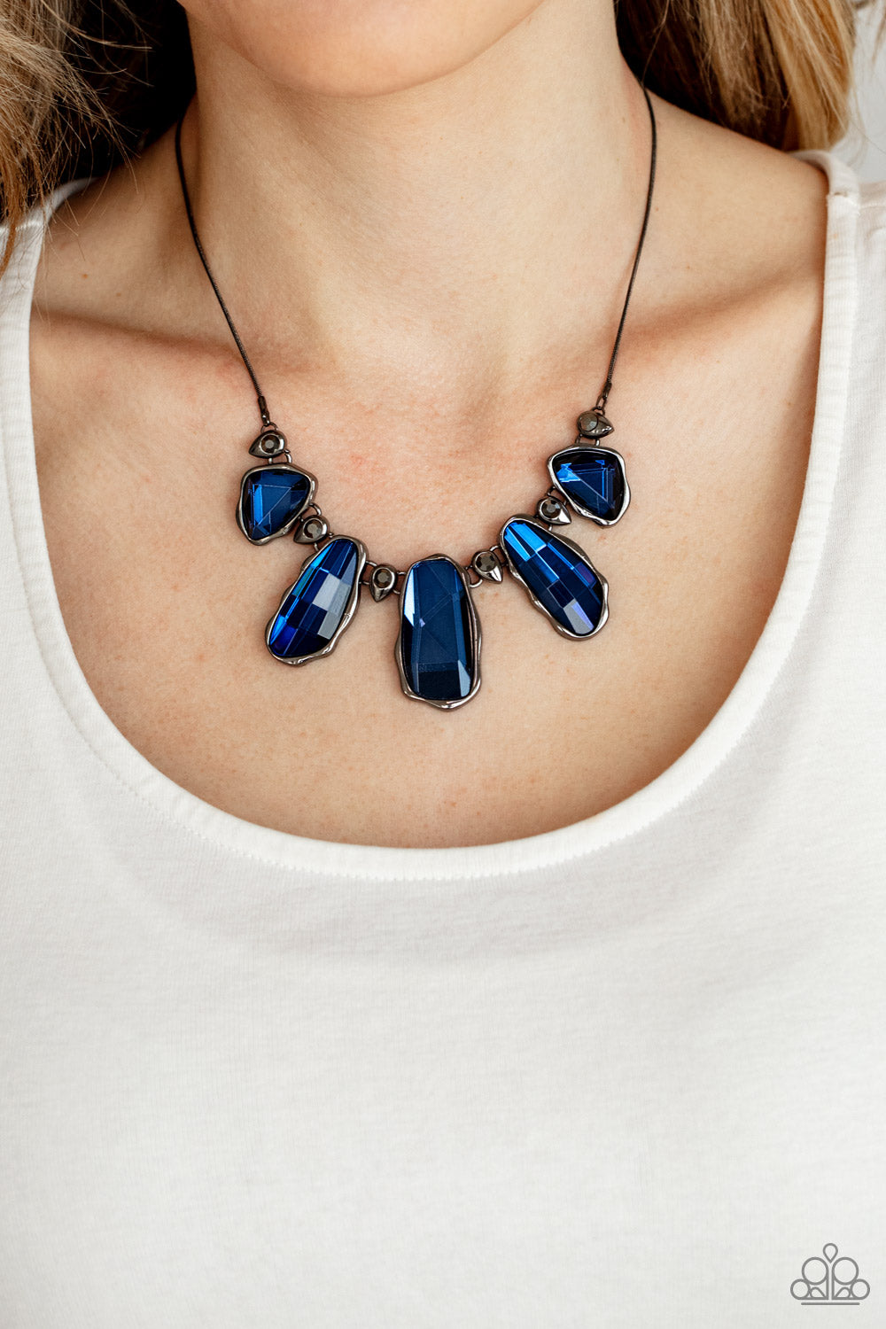 Paparazzi Cosmic Cocktail - Blue Necklace - Pusher P