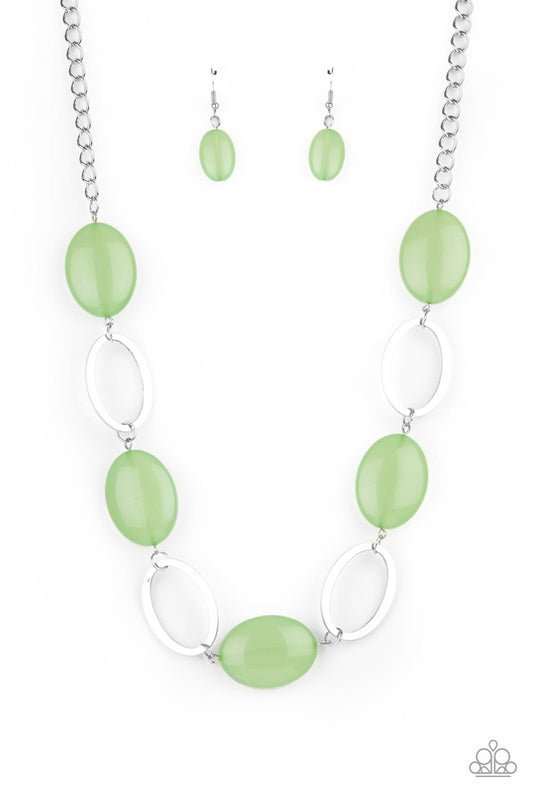 Paparazzi Beachside Boardwalk - Green Necklace - Pusher P