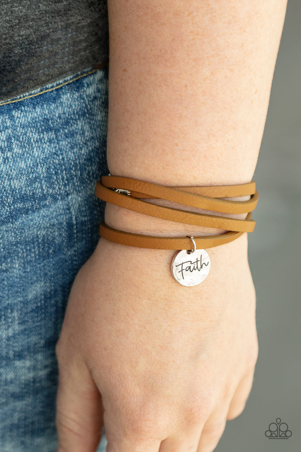Paparazzi Wonderfully Worded - Brown Bracelet - Pusher P