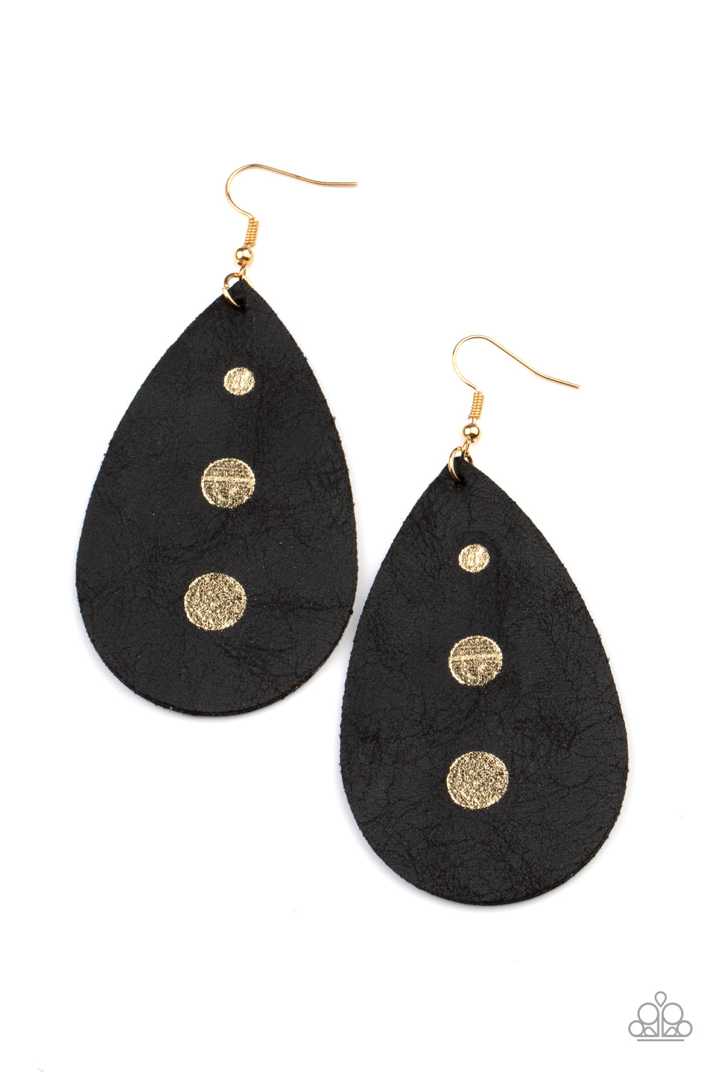 Paparazzi Rustic Torrent - Black Earrings - Pusher P