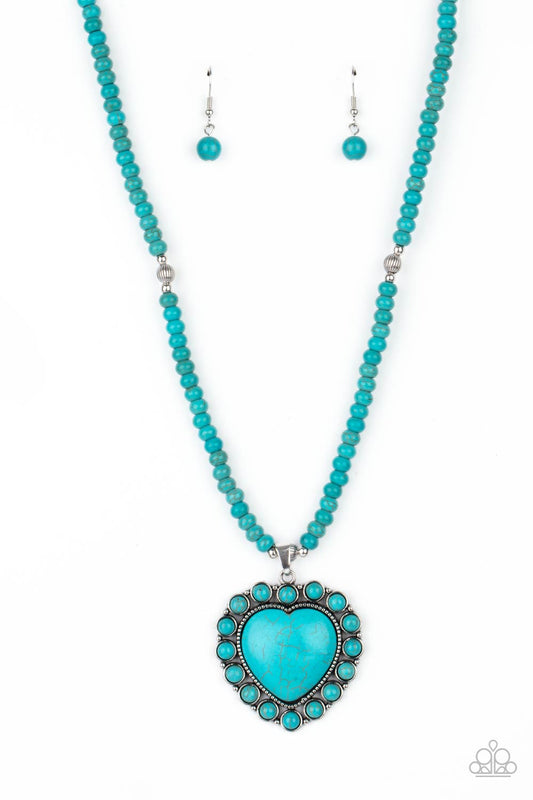 Paparazzi A Heart Of Stone Necklace - April 2021 Life Of The Party Exclusive - Pusher P
