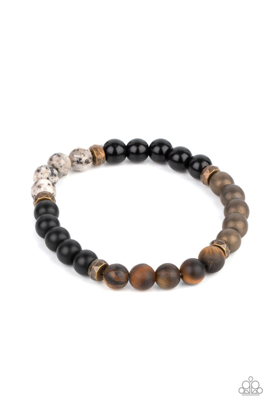 Paparazzi Petrified Powerhouse - Multi Bracelet - Pusher P