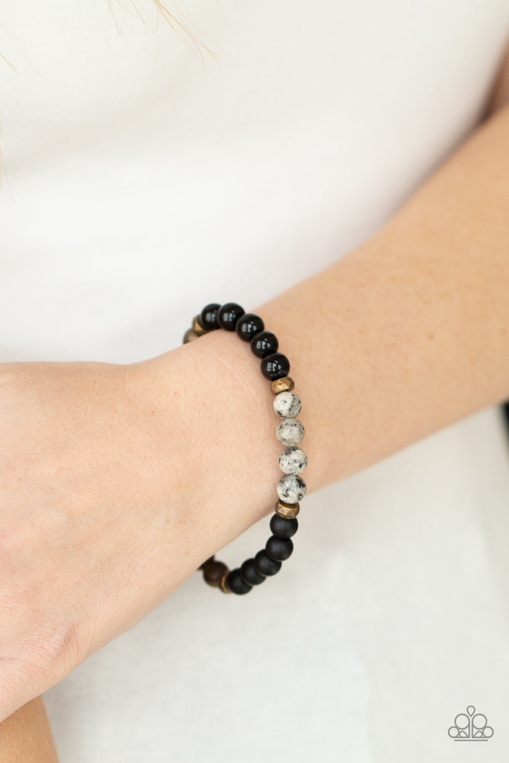 Paparazzi Petrified Powerhouse - Multi Bracelet - Pusher P
