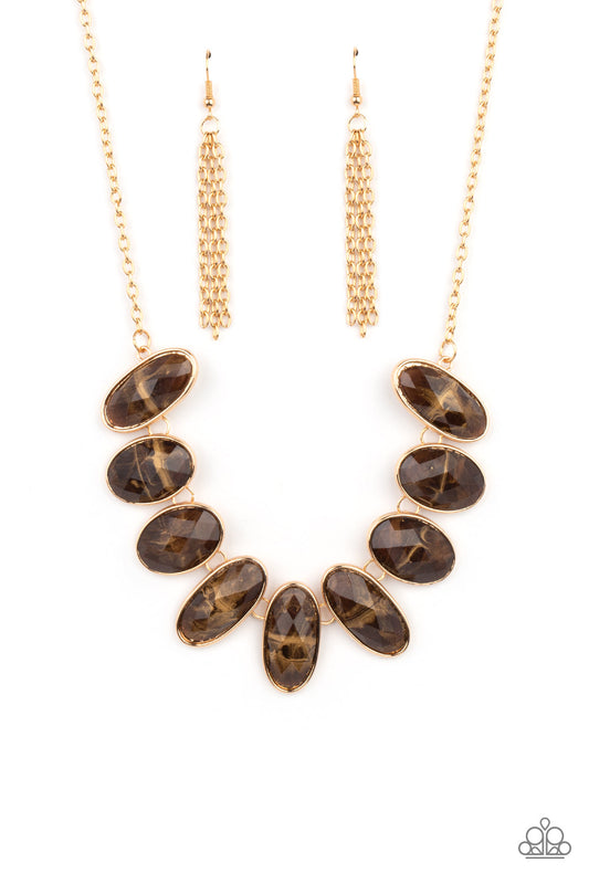 Paparazzi Elliptical Episode - Brown Necklace