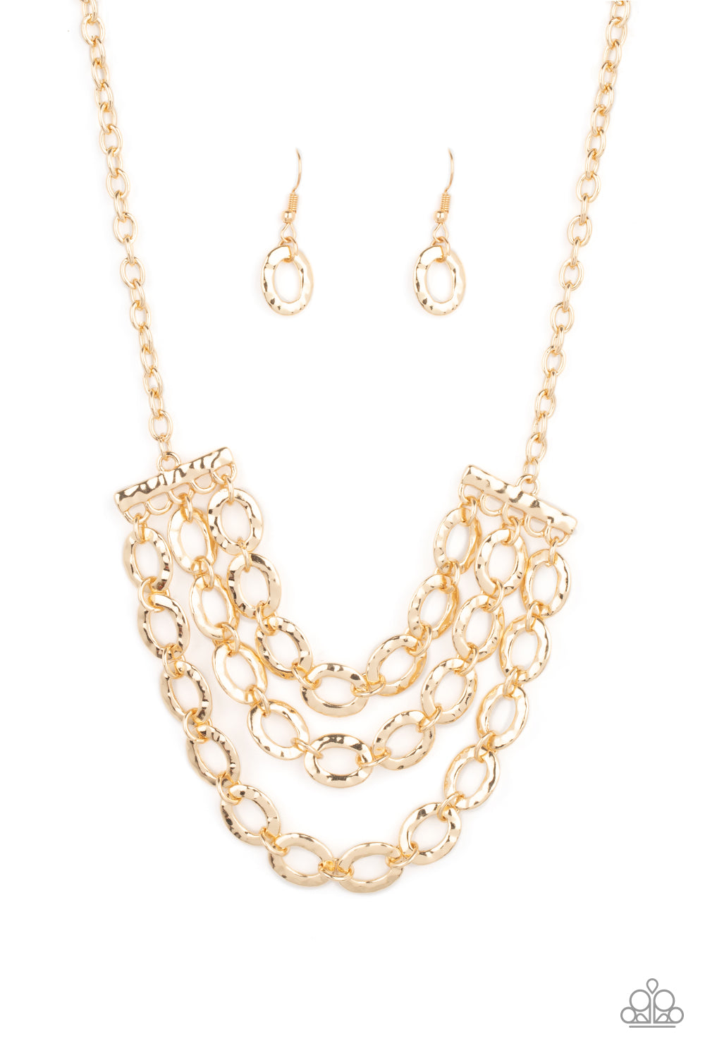 Paparazzi Repeat After Me - Gold Necklace - Pusher P