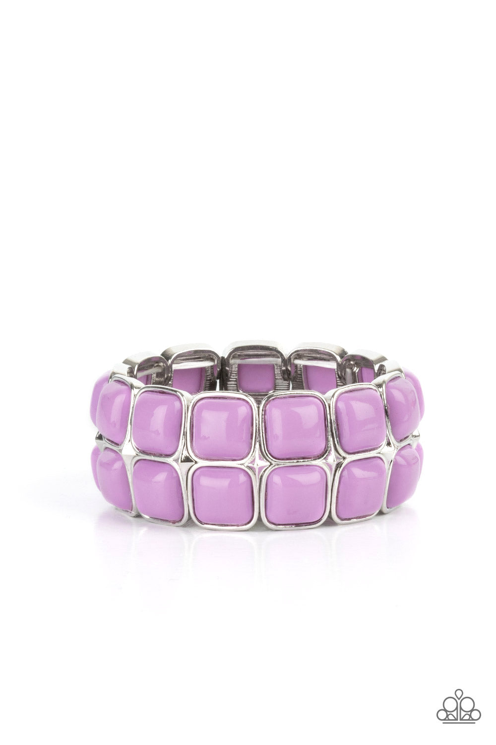 Paparazzi Double The DIVA-ttitude - Purple Bracelet - Pusher P