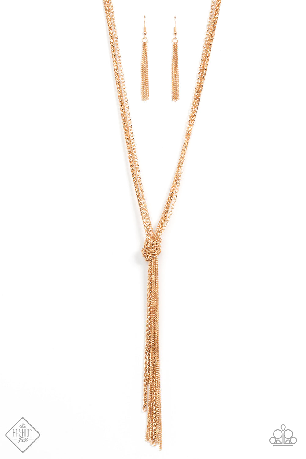 Paparazzi KNOT All There Fashion Fix - Gold Necklace - Pusher P