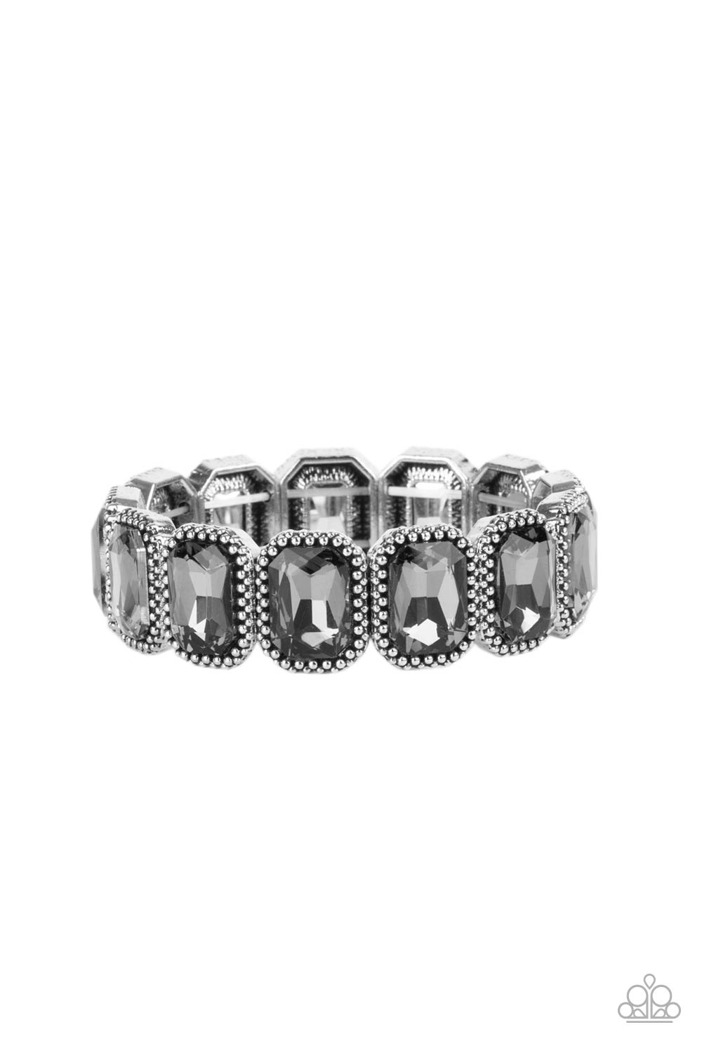 Paparazzi Studded Smolder - Silver Bracelet - Pusher P
