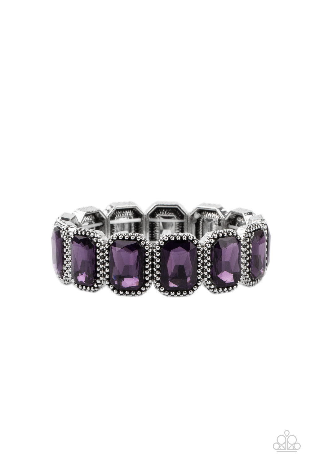 Paparazzi Studded Smolder - Purple Bracelet - Pusher P