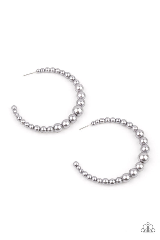 Paparazzi Glamour Graduate - Silver Earrings - Pusher P