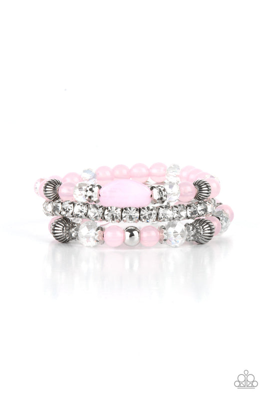 Paparazzi Ethereal Etiquette - Pink Bracelet - Pusher P
