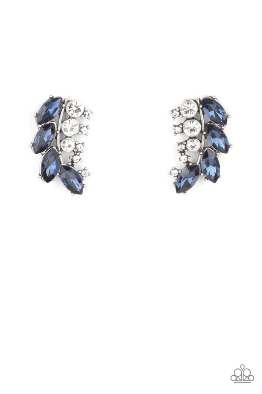 Paparazzi Flawless Fronds - Blue Earrings