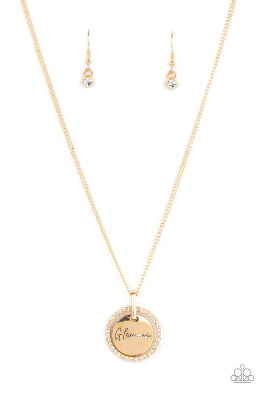 Paparazzi Glam-ma Glamorous - Gold Necklace - Pusher P