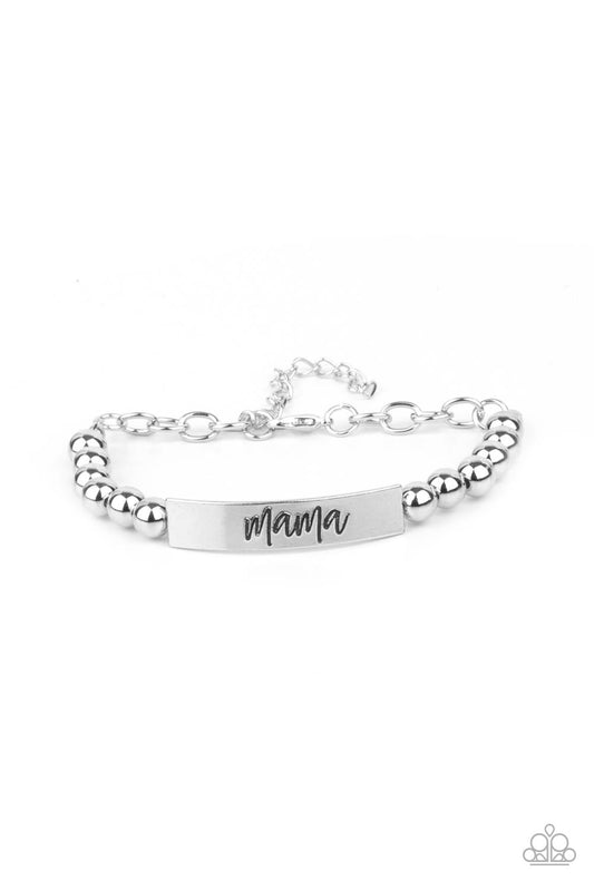 Paparazzi Mom Squad - Silver Necklace - Pusher P