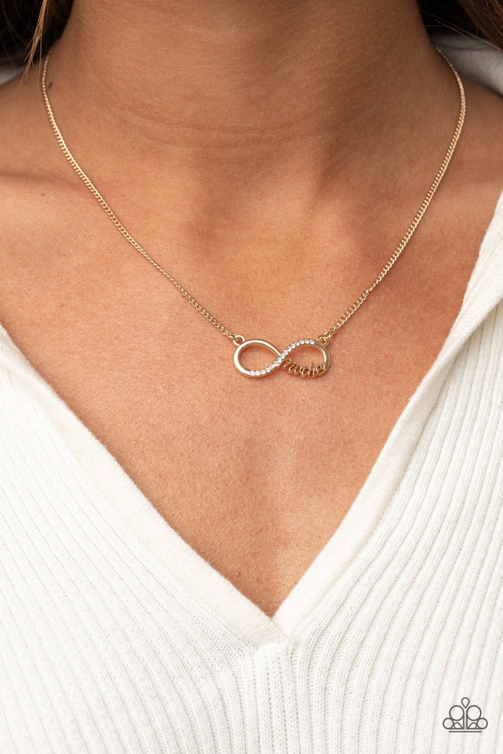 Paparazzi Forever Your Mom - Gold Necklace - Pusher P