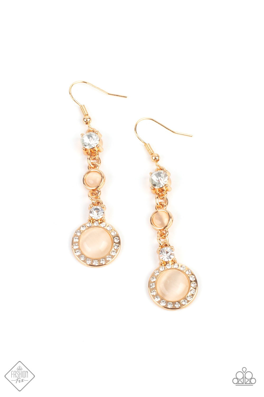 Paparazzi Epic Elegance - Gold Fashion Fix Earrings - Pusher P