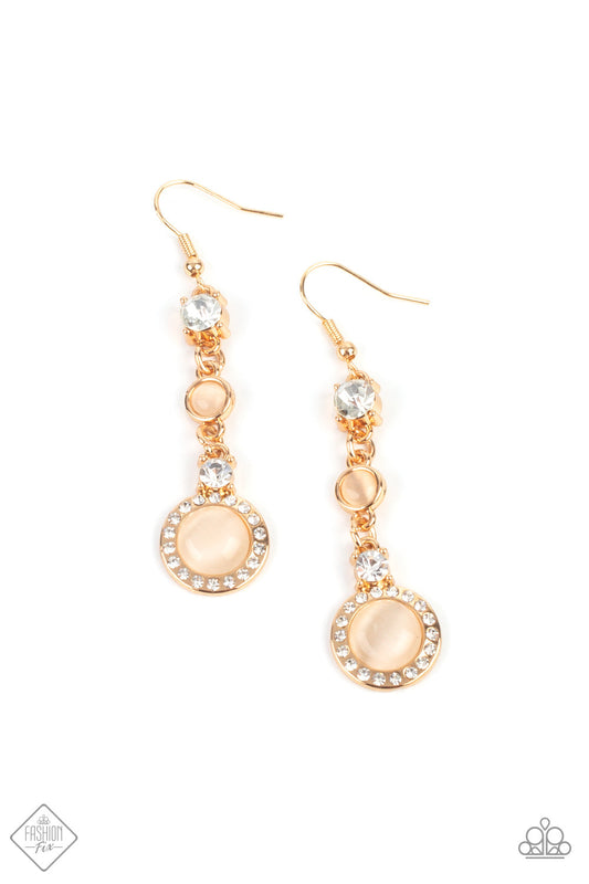 Paparazzi Epic Elegance - Gold Fashion Fix Earrings - Pusher P