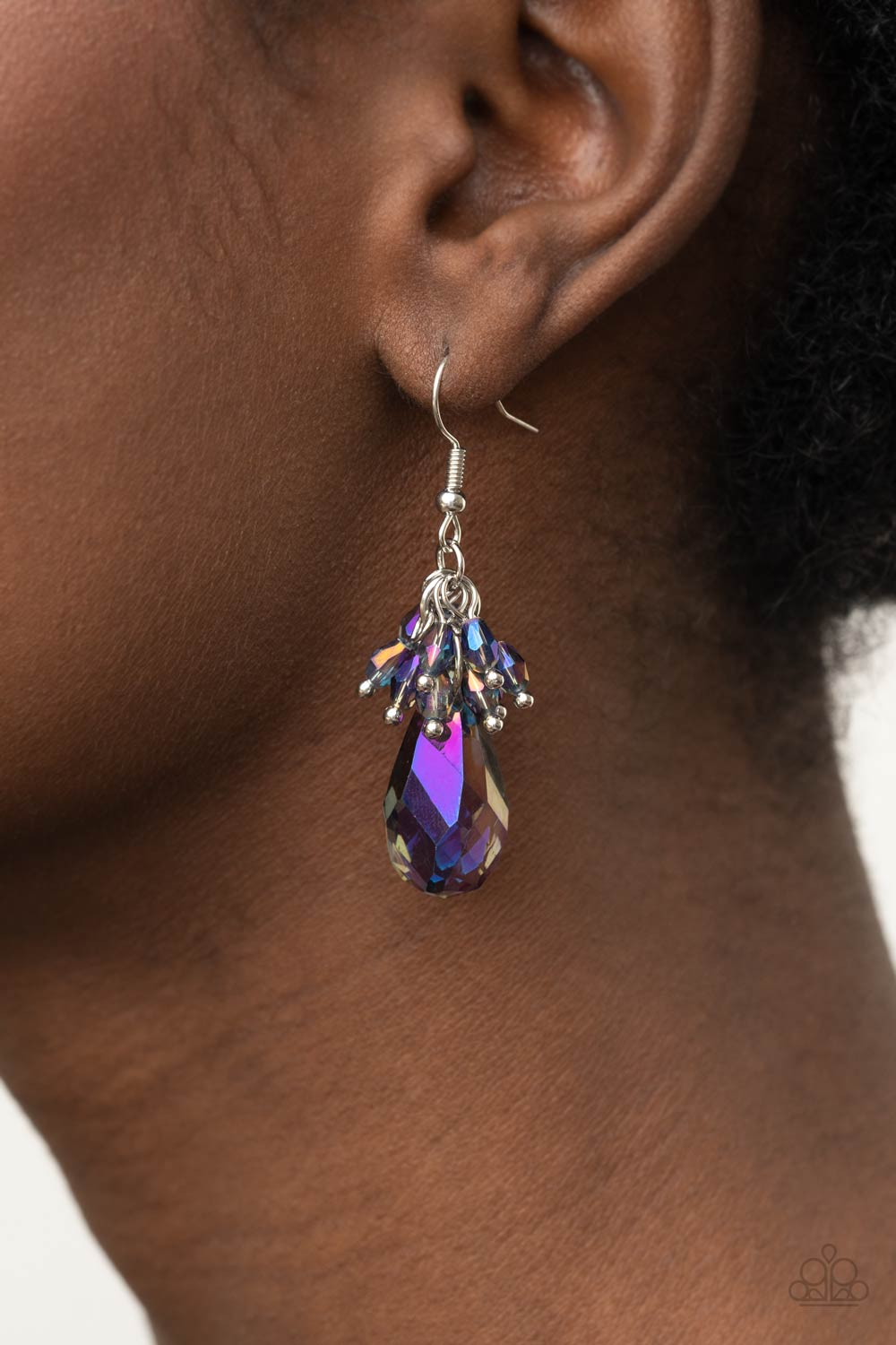 Paparazzi Well Versed in Sparkle - Purple Earrings - Pusher P