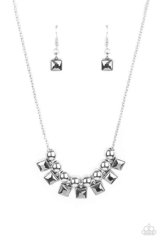 Paparazzi Graciously Audacious - Silver Necklace - Pusher P