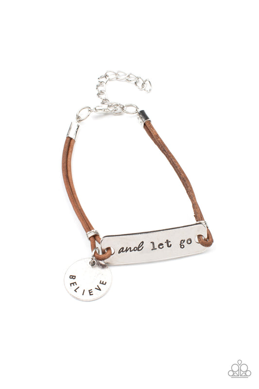 Paparazzi Believe and Let Go - Brown Bracelet - Pusher P