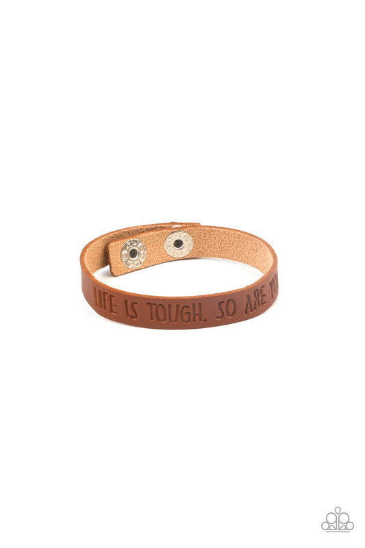 Paparazzi Life is Tough - Brown Bracelet - Pusher P