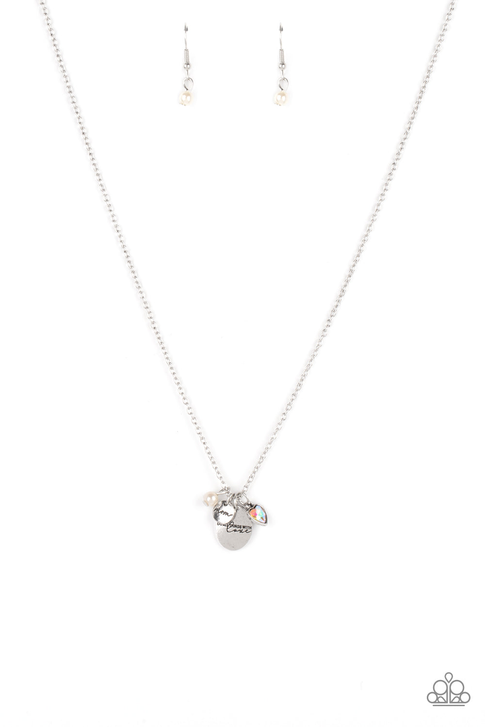 Paparazzi Super Mom - White Necklace - Pusher P