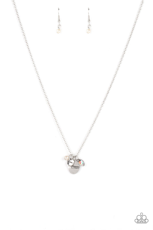 Paparazzi Super Mom - White Necklace - Pusher P