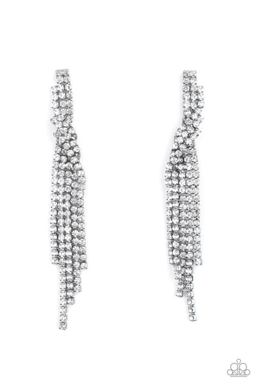 Paparazzi Cosmic Candescence - Black Earrings - Pusher P
