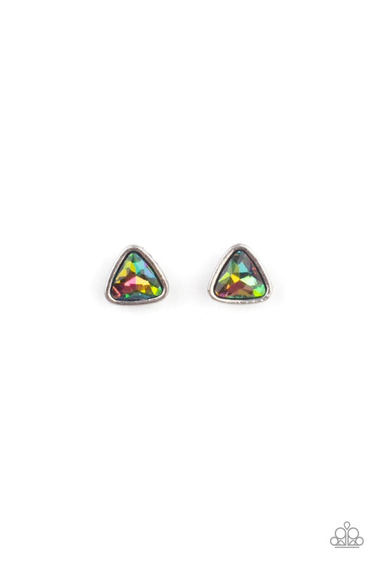 Paparazzi Starlet Shimmer Oil Spill Post Earrings - Pusher P
