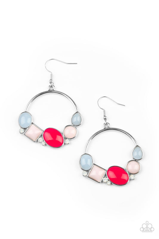 Paparazzi Beautifully Bubblicious - Multi Earrings - Pusher P