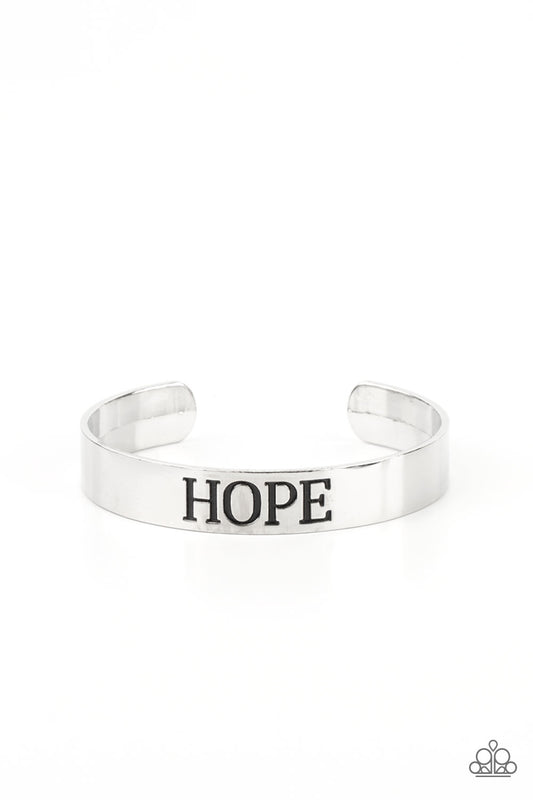 Paparazzi Hope Makes The World Go Round - Silver Bracelet