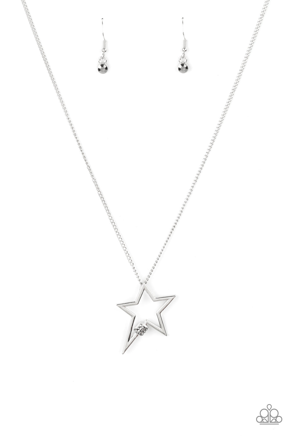Paparazzi Light Up The Sky - Silver Necklace - Pusher P