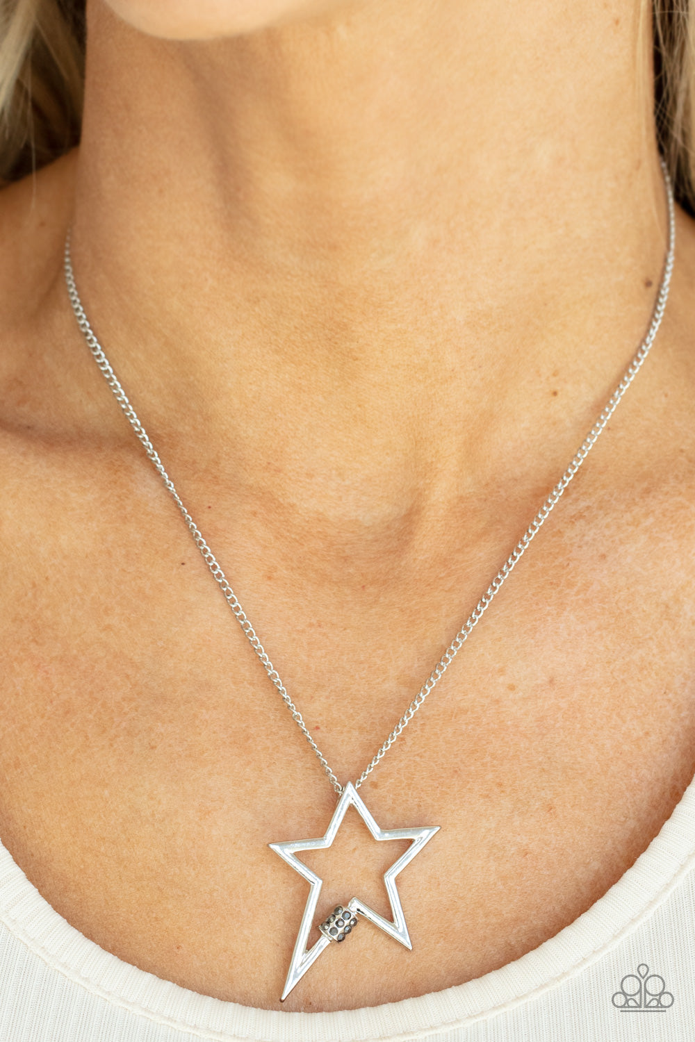 Paparazzi Light Up The Sky - Silver Necklace - Pusher P