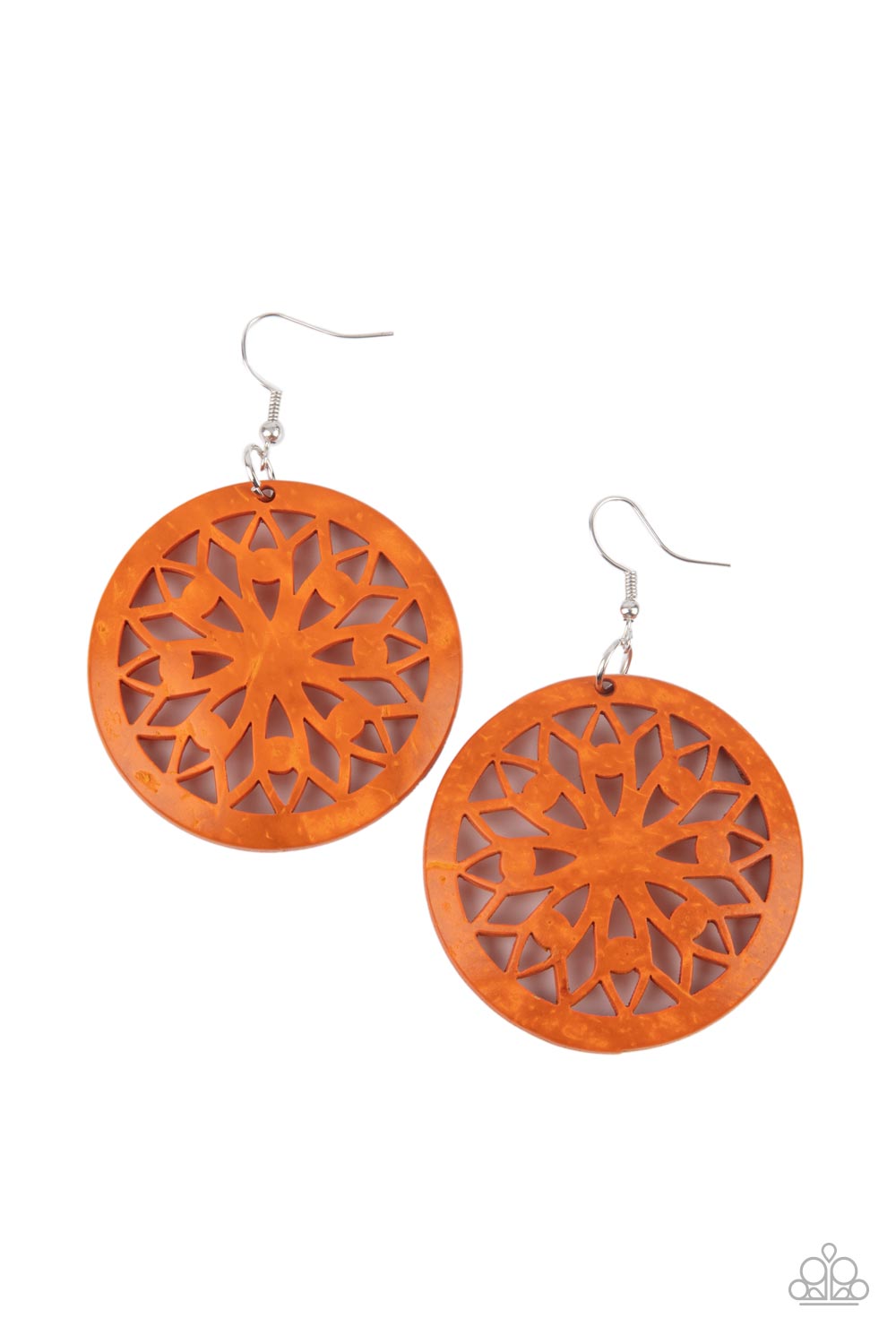 Paparazzi Ocean Canopy - Orange Earrings - Pusher P