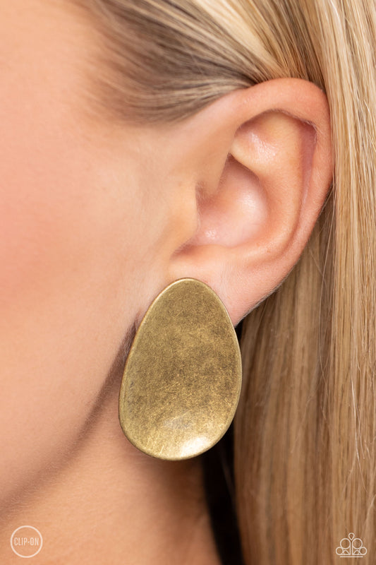 In PLAINS Sight - Brass Earrings