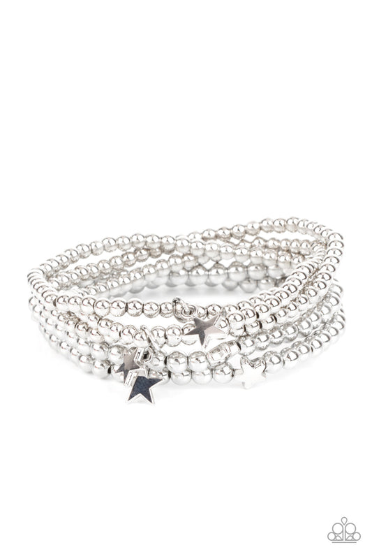 Paparazzi American All-Star - Silver Bracelet - Pusher P