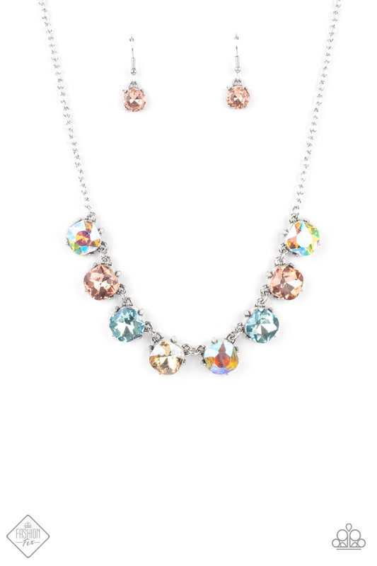 Paparazzi Dreamy Decorum - Multi Fashion Fix Necklace - Pusher P