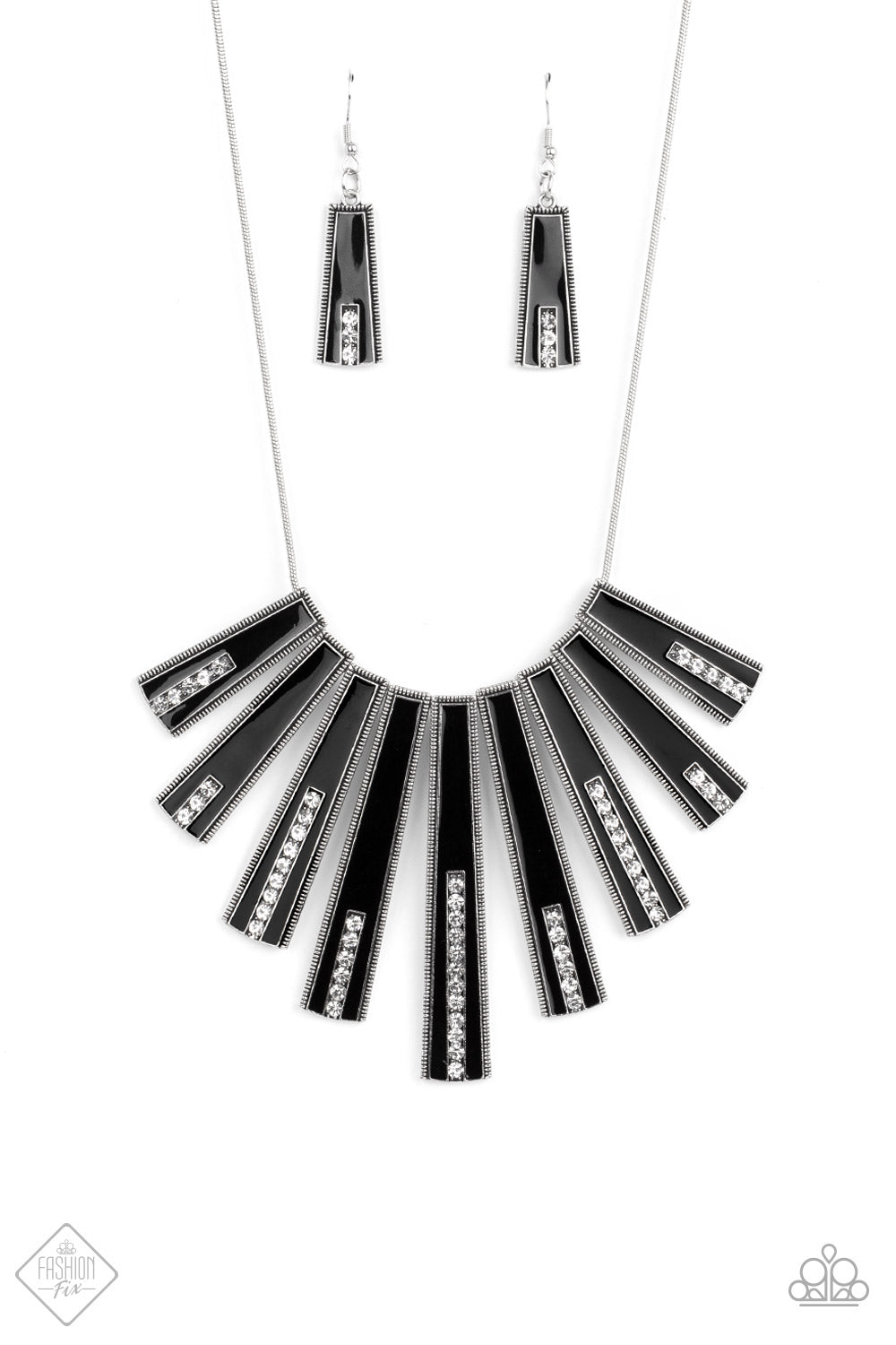 Paparazzi FAN-tastically Deco Fashion Fix - Black Necklace - Pusher P