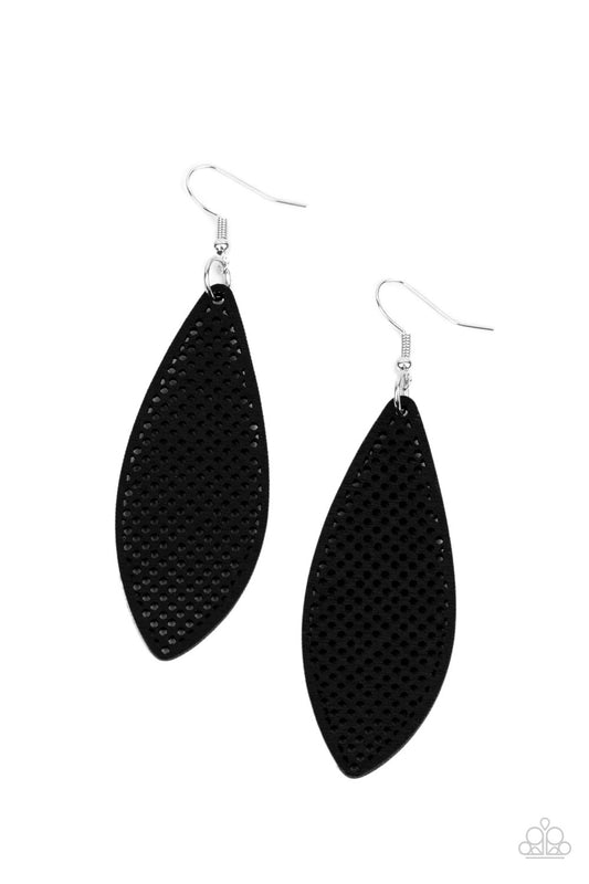 Paparazzi Surf Scene - Black Earrings - Pusher P