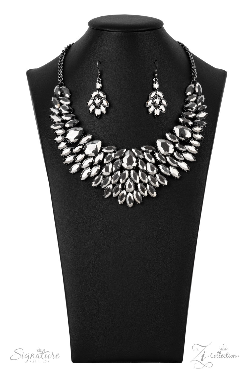 Paparazzi The Tanisha 2021 Zi Collection Hematite Necklace - Pusher P