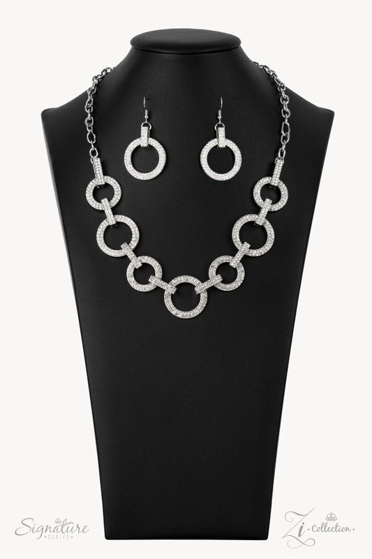 Paparazzi The Missy 2021 Zi Collection White Necklace - Pusher P