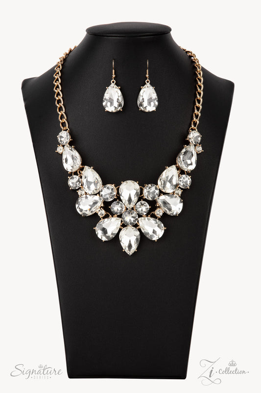Paparazzi The Bea 2021 Zi Collection White Necklace - Pusher P
