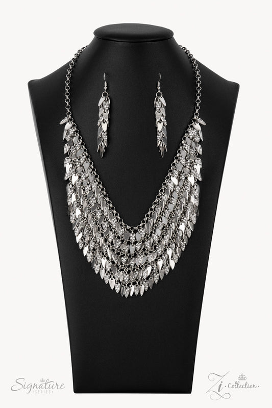 Paparazzi The NaKisha 2021 Zi Collection Silver Necklace - Pusher P