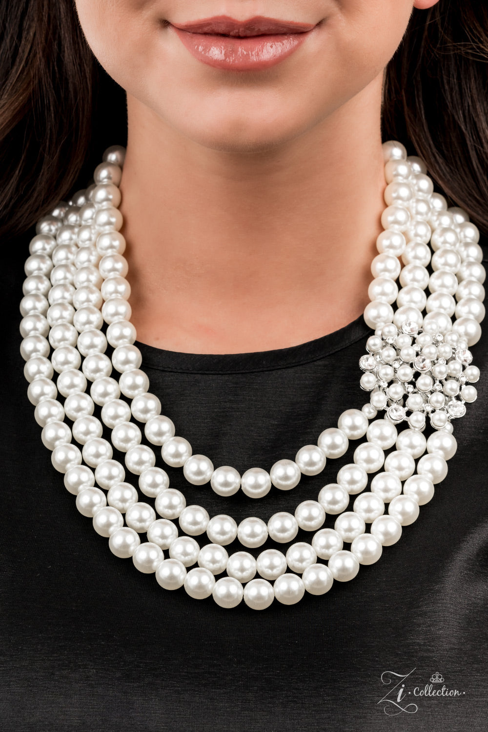 Paparazzi Romantic 2021 Zi Collection Oversized Pearls Necklace - Pusher P