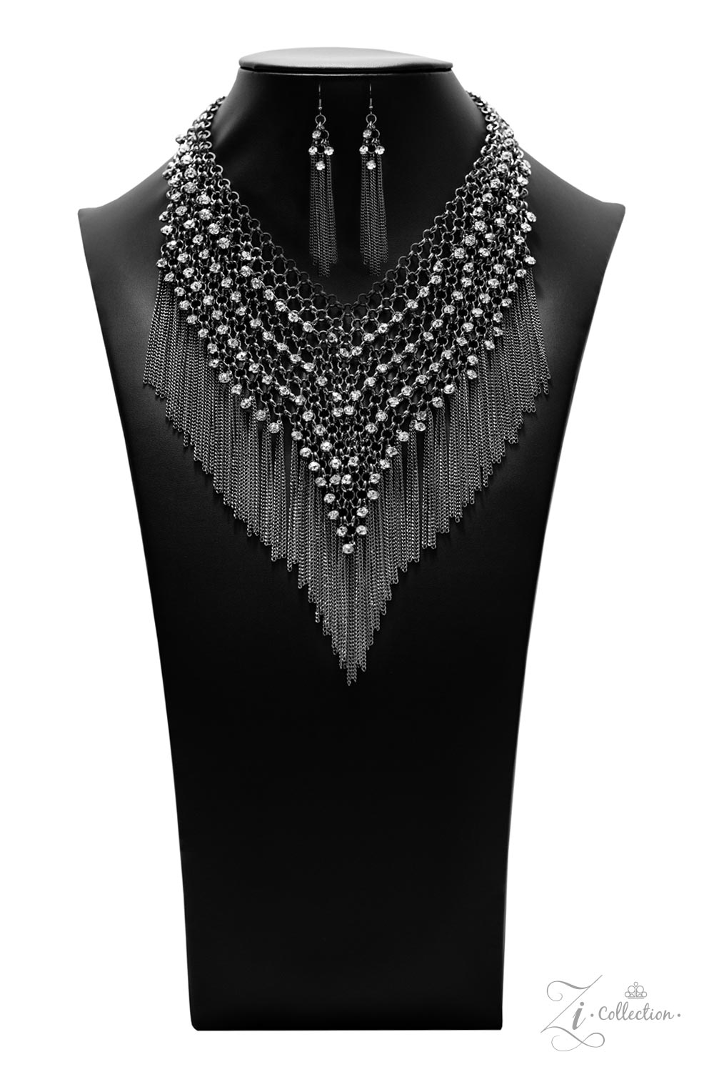 Paparazzi Impulsive 2021 Zi Collection Gunmetal Necklace - Pusher P
